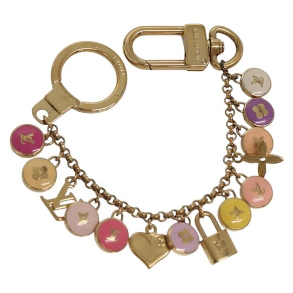 LOUIS VUITTON Porte Cles Chainne Pastille Key Holder Metal - Picture 1 of 10